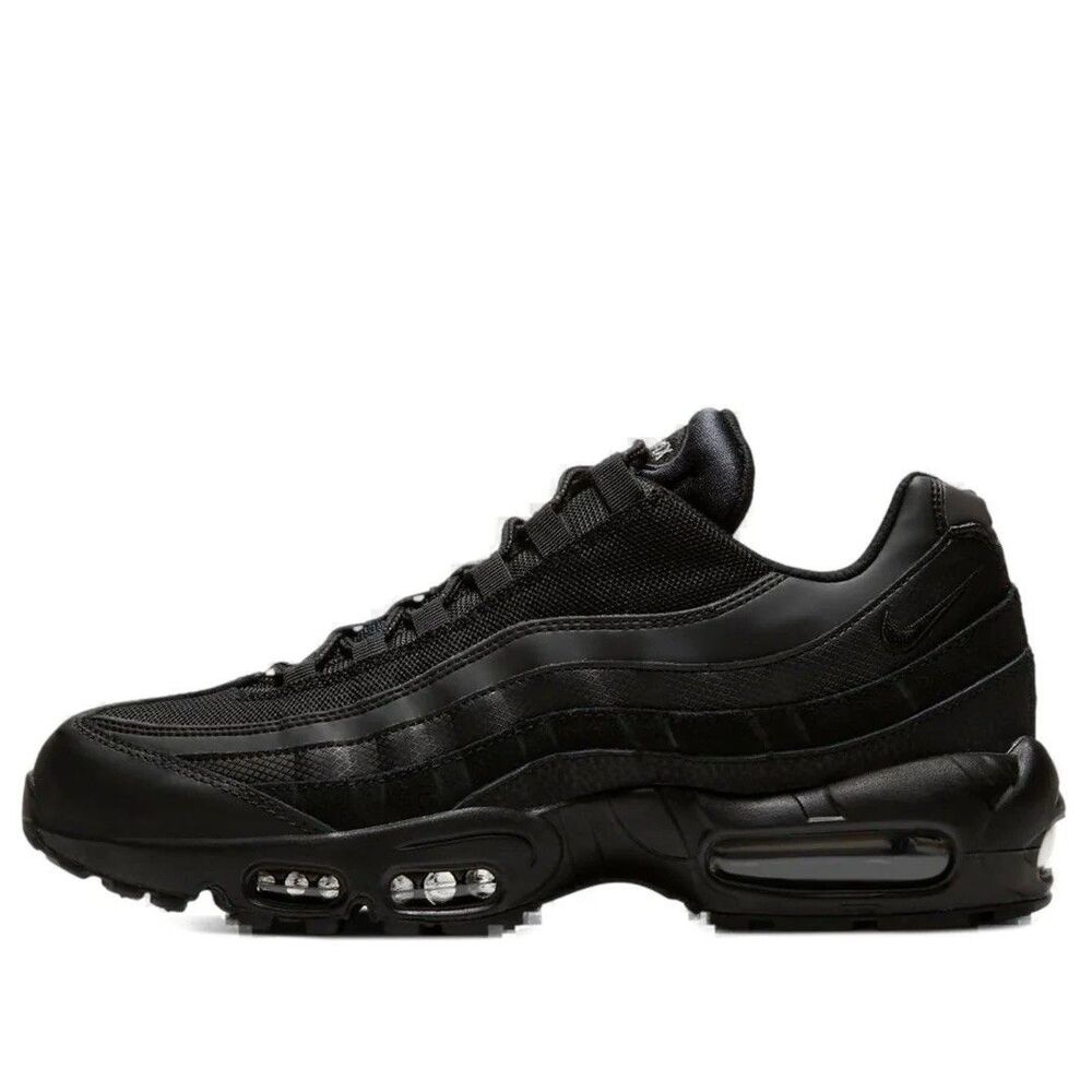 Size 7.5 Nike Air Max 95 Essential Triple Black Dark Grey Mens CI3705-001